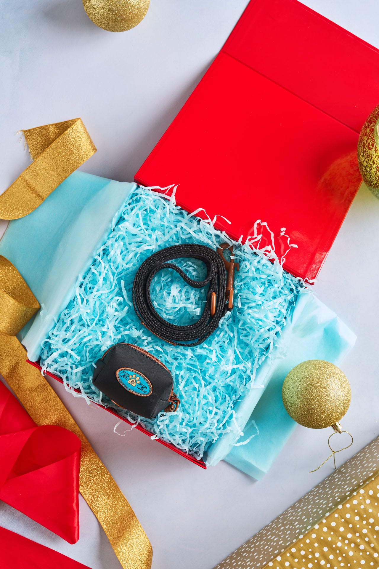 Gift Box - NOIR LE BRONZE LEAD & POO BAG DISPENSING POUCH