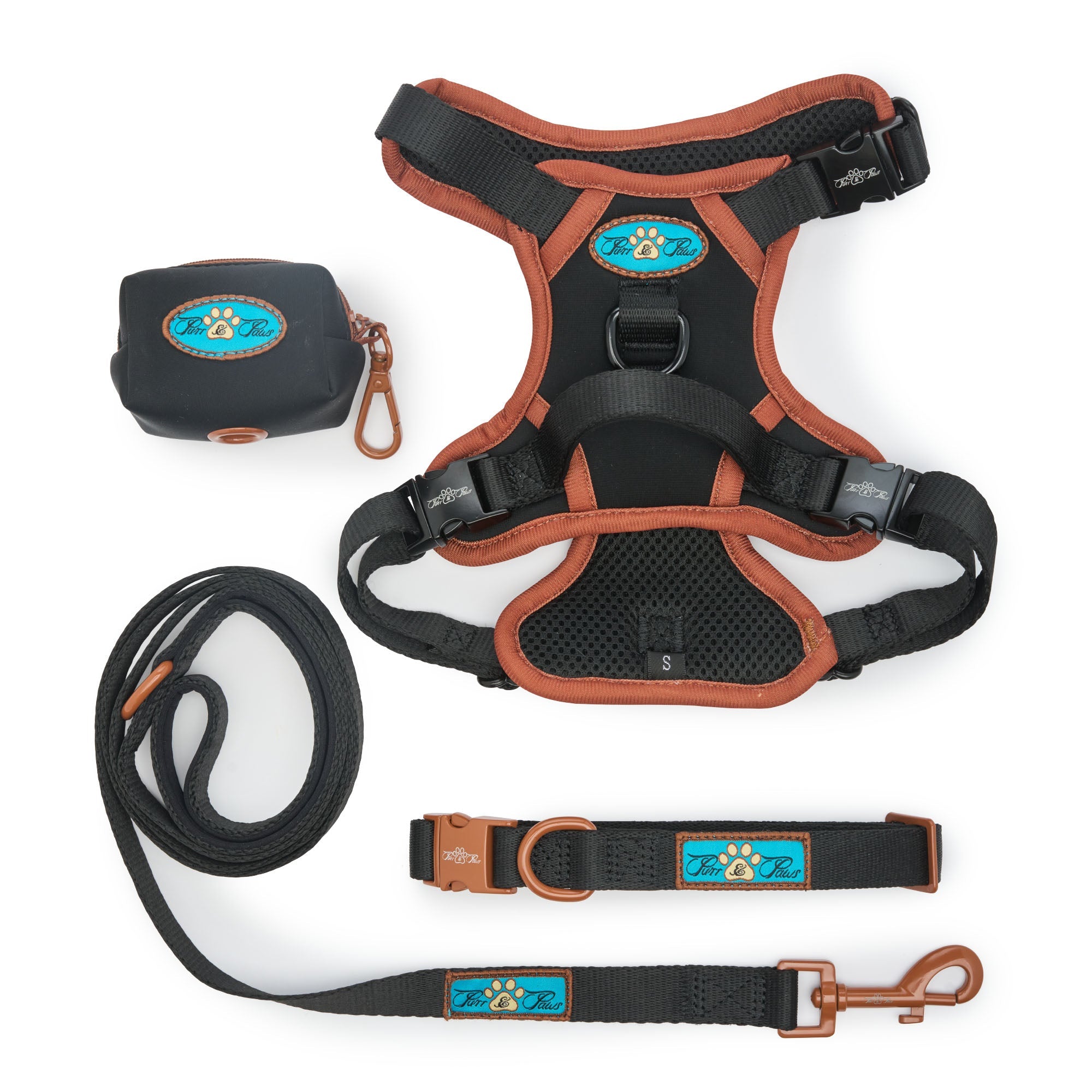 NOIR LE BRONZE PAWFECT 4 PACK SET TECHNICAL HARNESS