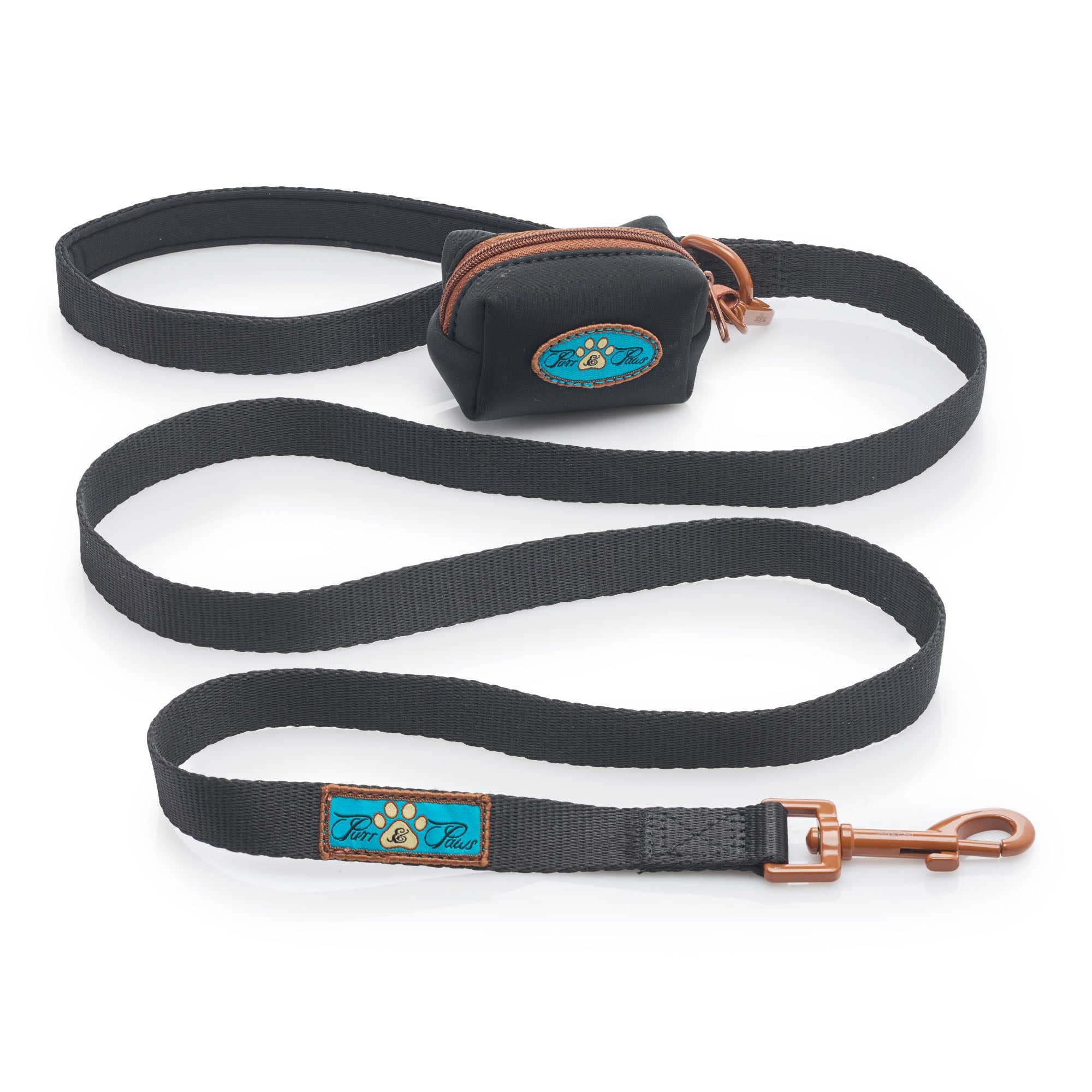 NOIR LE BRONZE LEAD & POO BAG DISPENSING POUCH