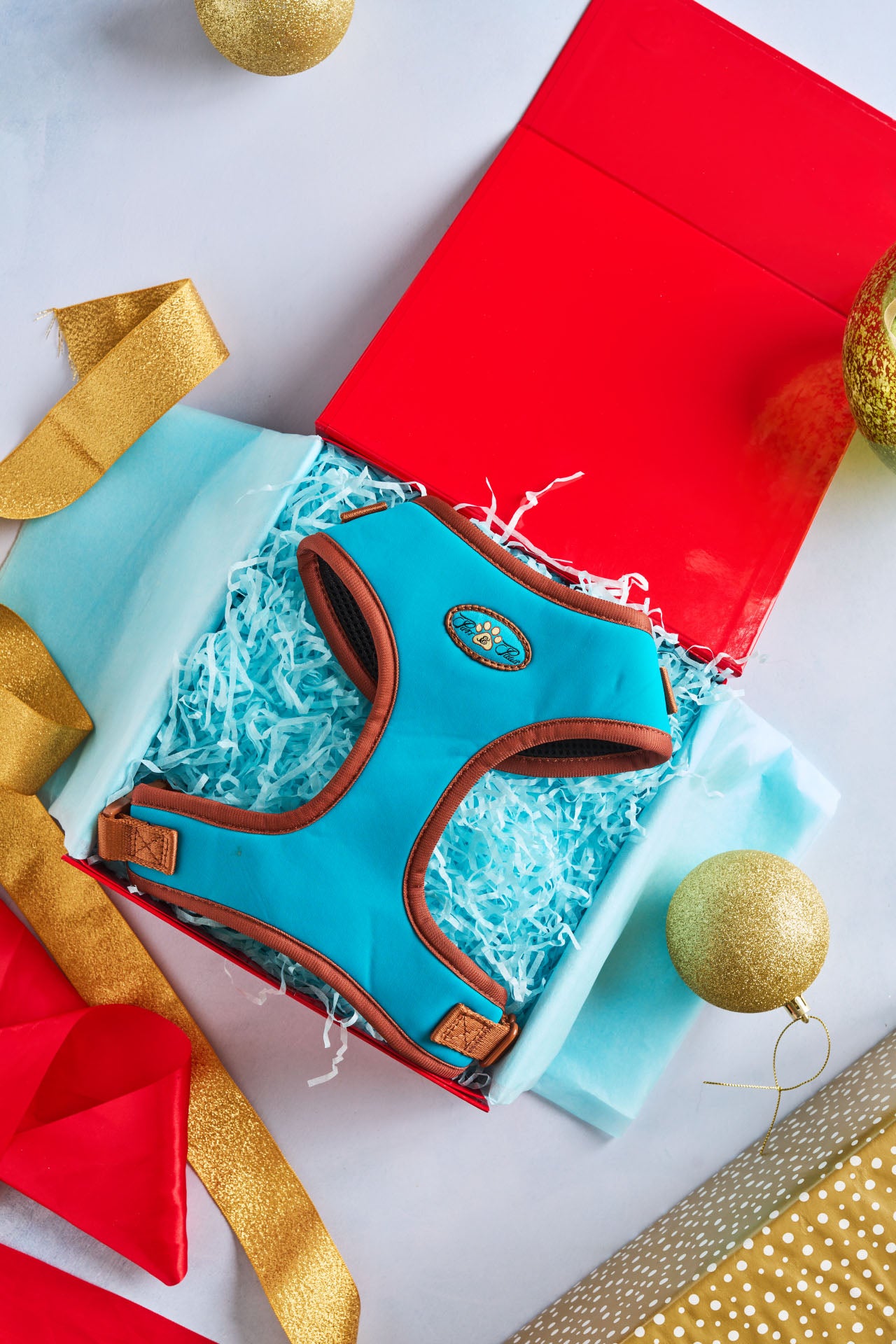 Gift Box - AZURE LE BRONZE ADJUSTABLE LUXURY HARNESS