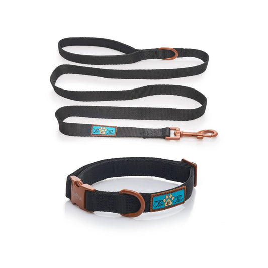 NOIR LE BRONZE - COLLAR & LEAD DUO